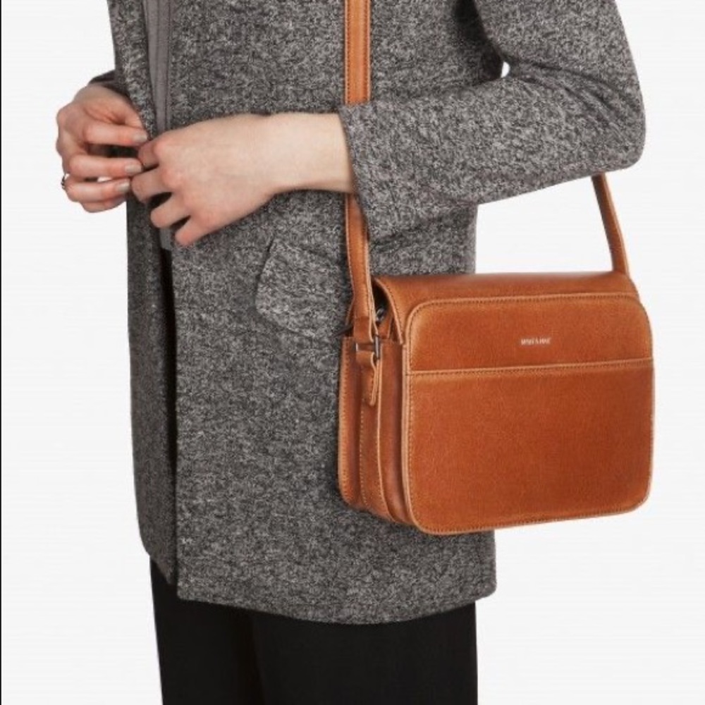Matt & Nat Elle Crossbody Bag - Vegan Leather Chili NWOT